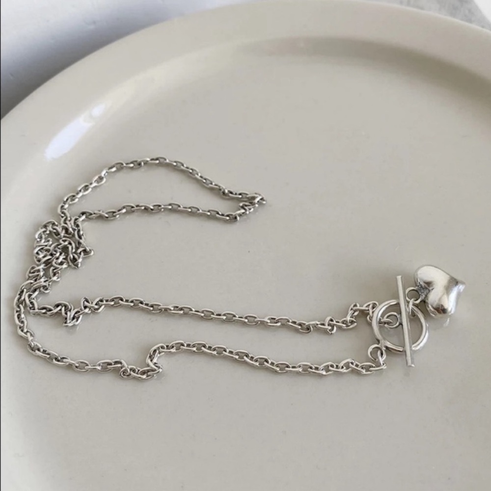 NEW “18” LOVE HEART 925 STERLING SILVER NECKLACE, NICE NECKLACE, CUTE NECKLACE - Picture 3 of 6